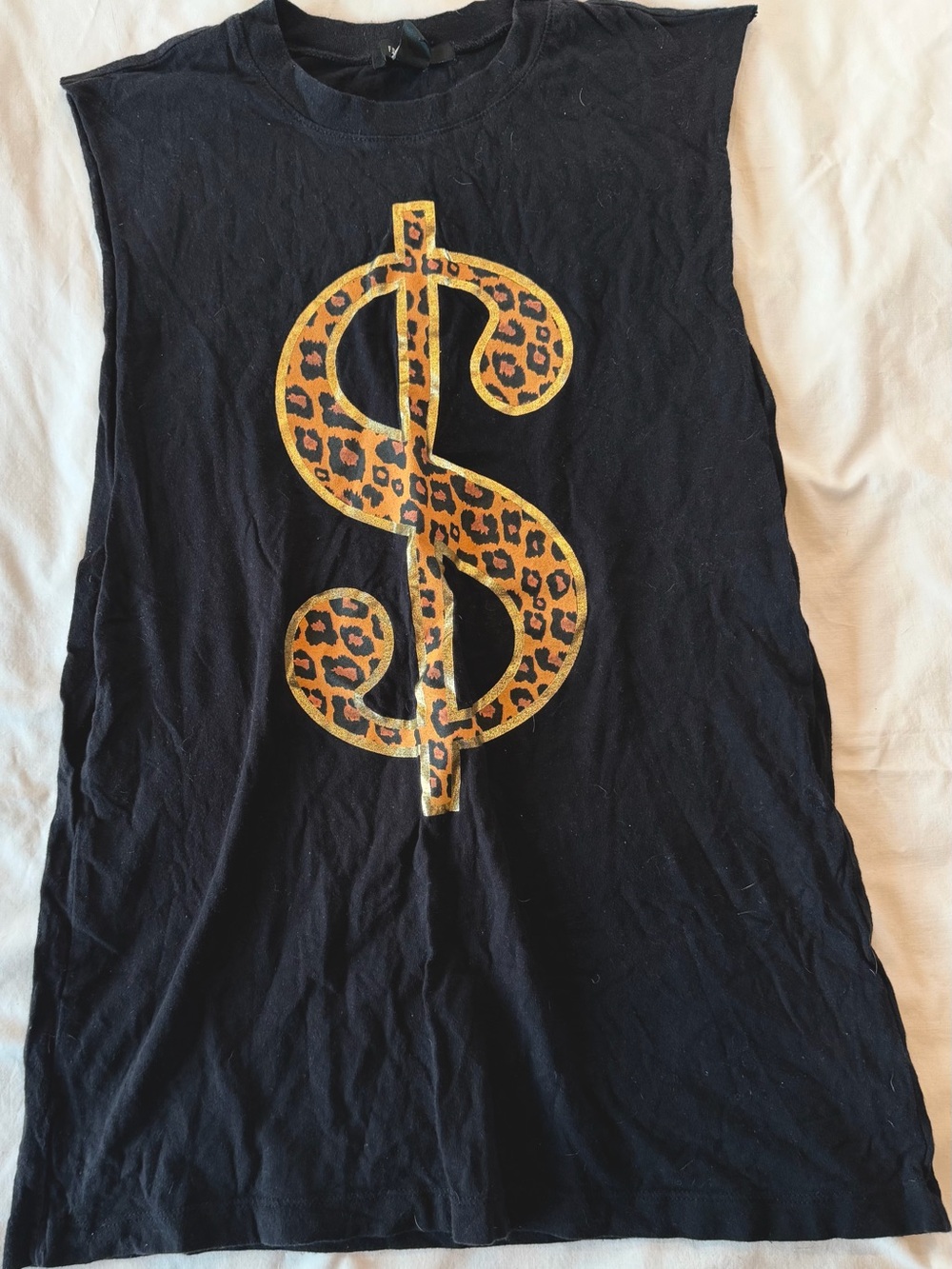 Forever 21 Black Crewneck Muscle Tee